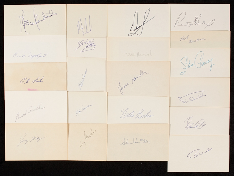 1960-1969 Signed Index Card Collection (311)