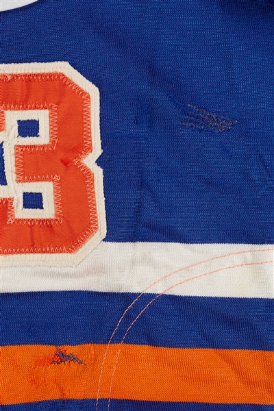 1976-77 Dennis Patterson WHA Edmonton Oilers Game-Used Hockey Jersey