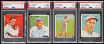 1933 Goudey Baseball Partial Set With Gehrig, 22 HOFers, Four Slabbed (125)