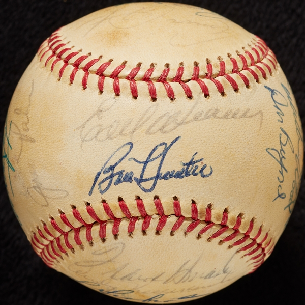 1971 American League All-Star Team-Signed Baseball with Thurman Munson (26) (BAS)