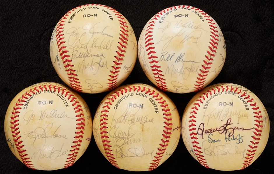 1979 San Diego Padres Team-Signed Baseballs (5)