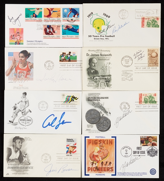 Football, Olympics & Others Autograph Collection with Jim Brown, Ray Nitschke (135)