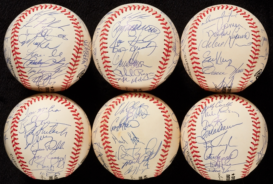 1997 National League Team-Signed Baseball Collection (6)