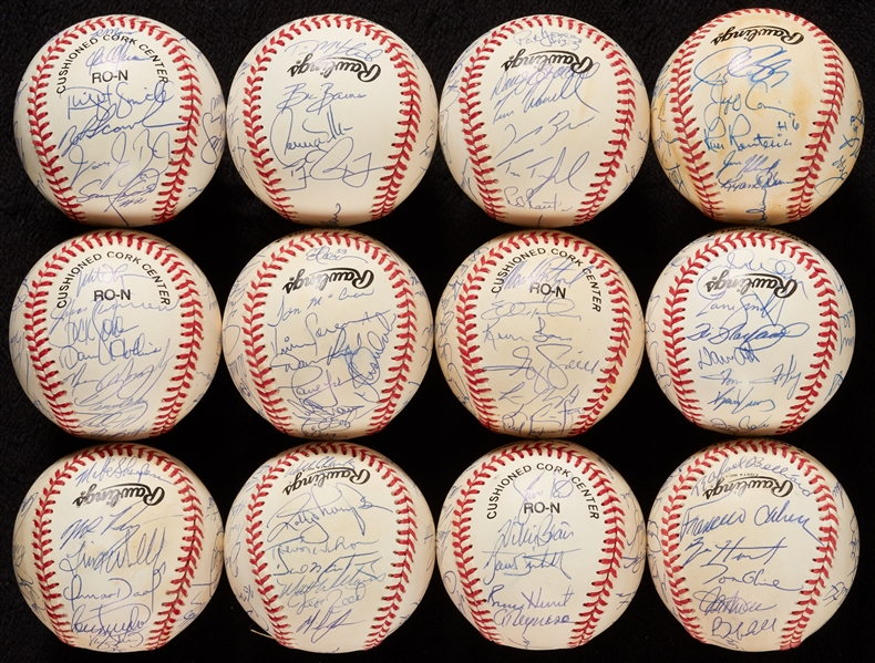 1993 National League Team-Signed Baseball Collection (12)
