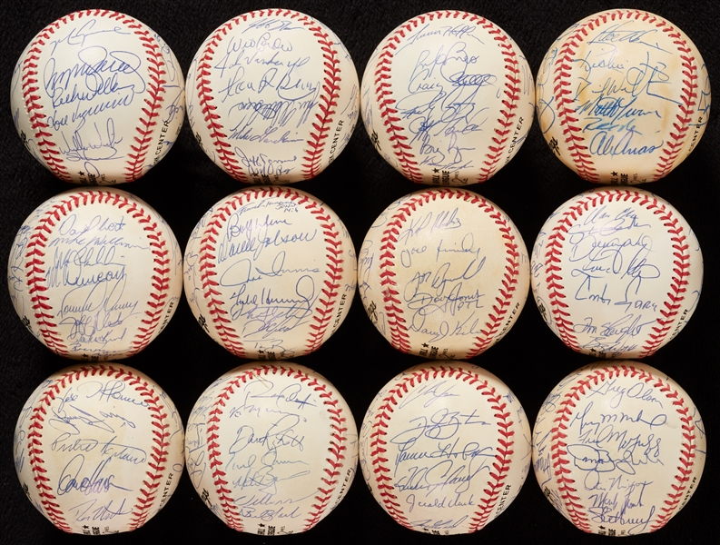 1993 National League Team-Signed Baseball Collection (12)