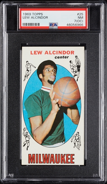 1969 Topps Lew Alcindor RC No. 25 PSA 7 (OC)