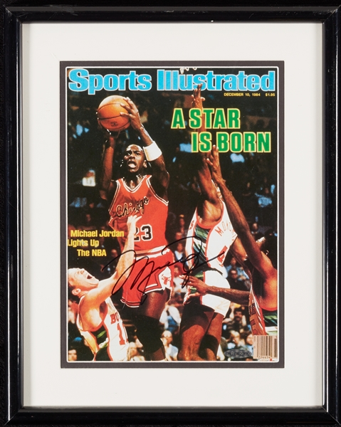 Michael Jordan Signed Sports Illustrated Cover Framed Print (UDA)