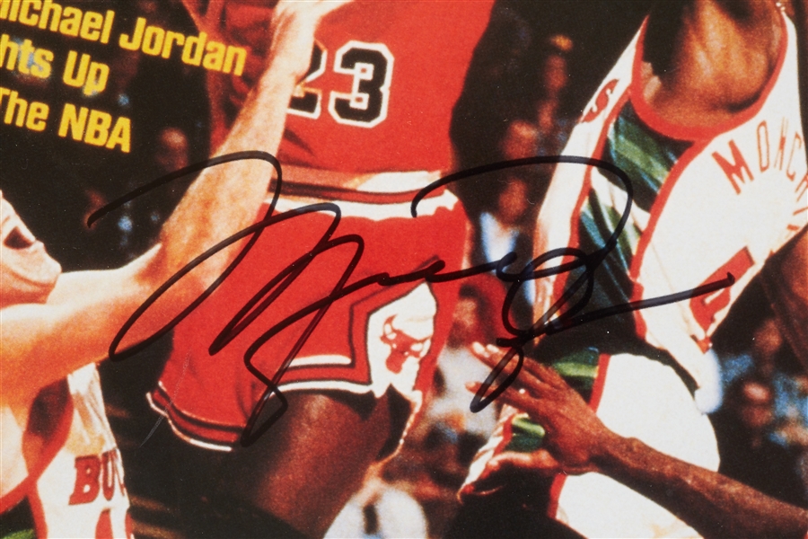 Michael Jordan Signed Sports Illustrated Cover Framed Print (UDA)