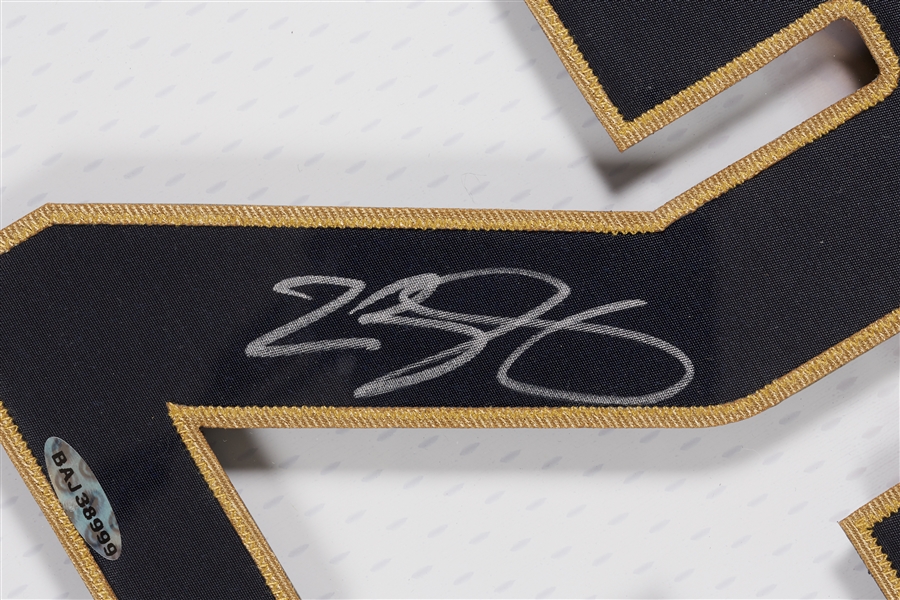 LeBron James Signed Numbers Display in Frame (UDA)
