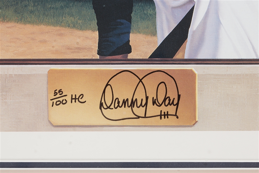 Ted Williams Signed Danny Day Framed Litho (55/100) (BAS)