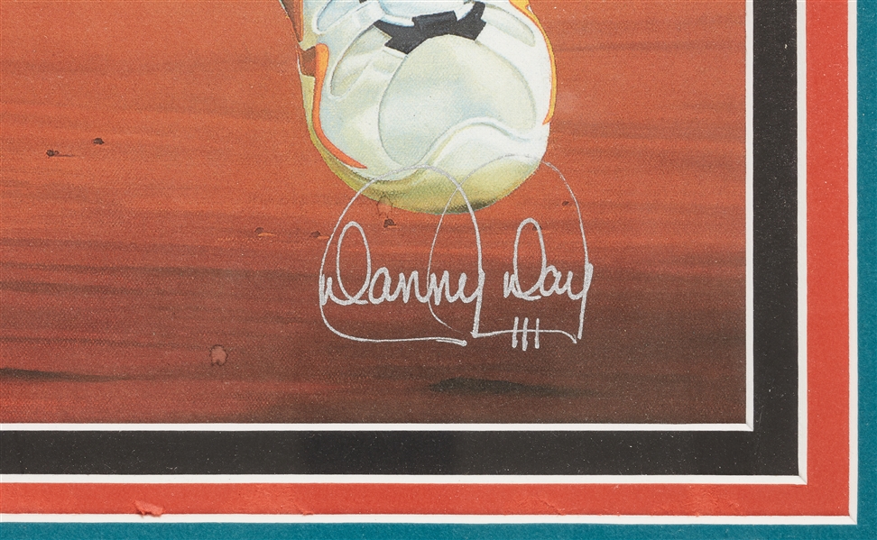 Dan Marino Signed Danny Day Framed Lithograph (25/30 AP) (BAS)