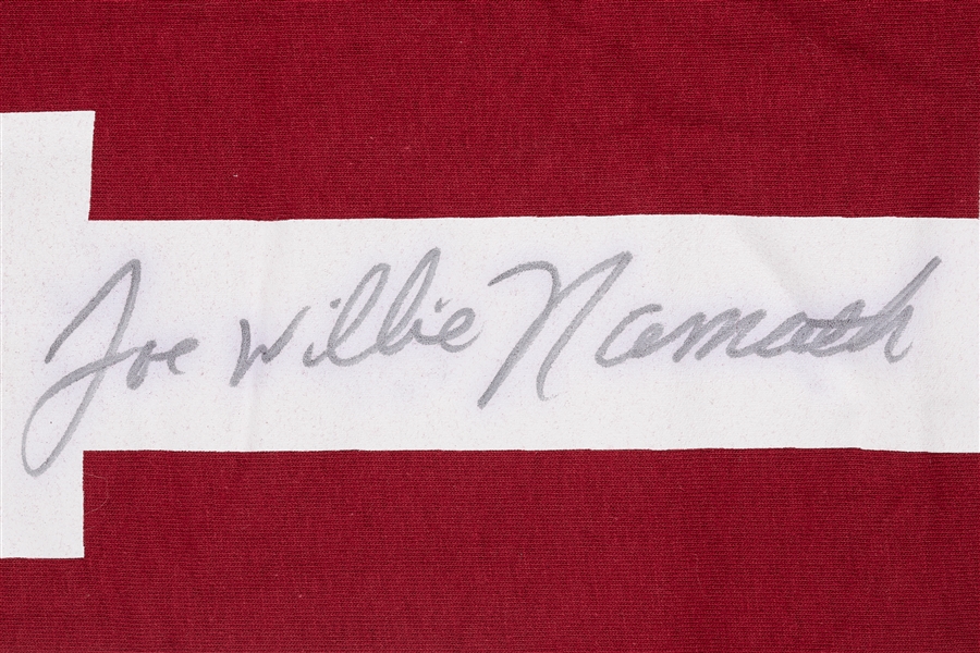 Joe Namath Signed Alabama Jersey Joe Willie Namath (BAS)