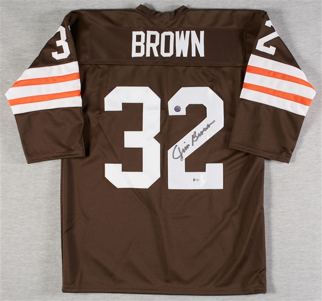 Jim Brown Signed Browns Jersey (BAS)