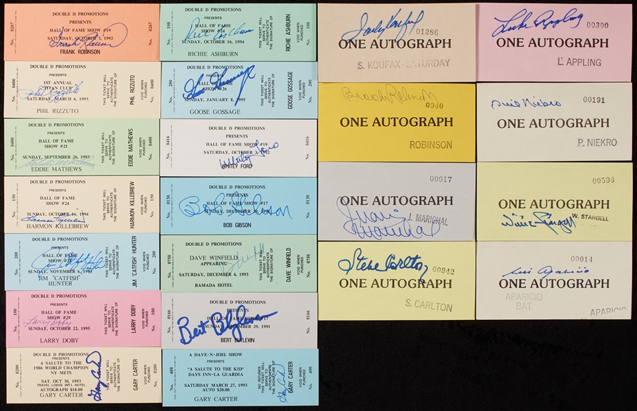 Autograph Card Show Ticket Hoard with Koufax (265)