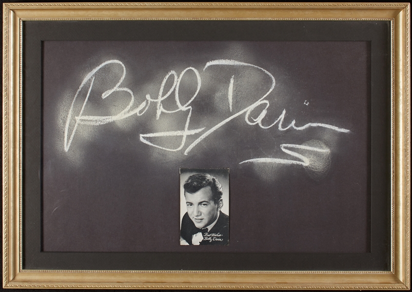 Bobby Darin Signed Chalkboard from What's My Line (June 5, 1960) (BAS)