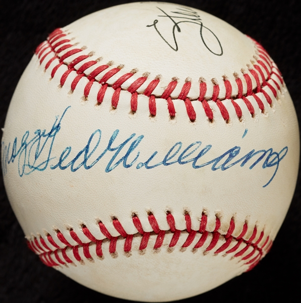 Ted Williams, Joe DiMaggio & Stan Musial Signed OAL Baseball (3) (BAS)