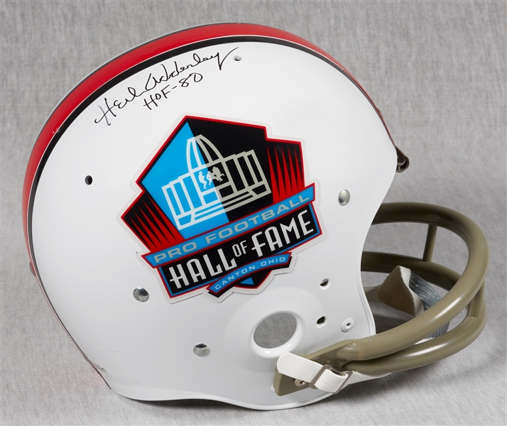 Herb Adderley Signed Hall of Fame Logo Full-Size Helmet HOF 80 (BAS)
