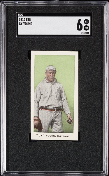 1910 E98 “Set of 30” Cy Young in SGC 6 EX-MT