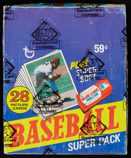 1980 Topps Baseball Super Cello Box (24) (Fritsch/BBCE)