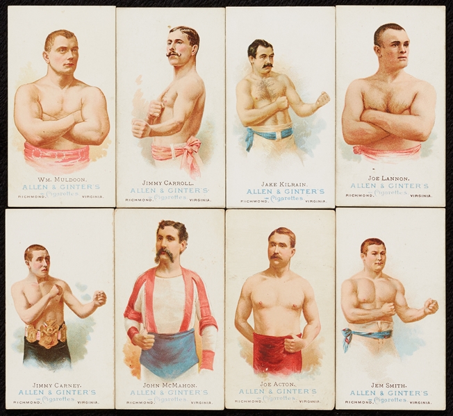 1887 Allen & Ginter ‘The World Champions’ N28 Group of Boxers, Wrestlers (14)