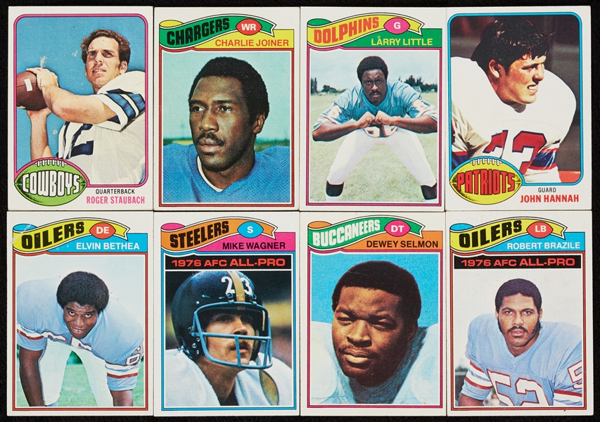 1976 and 1977 Topps Football Partial Sets, HOFers, Stars (771)