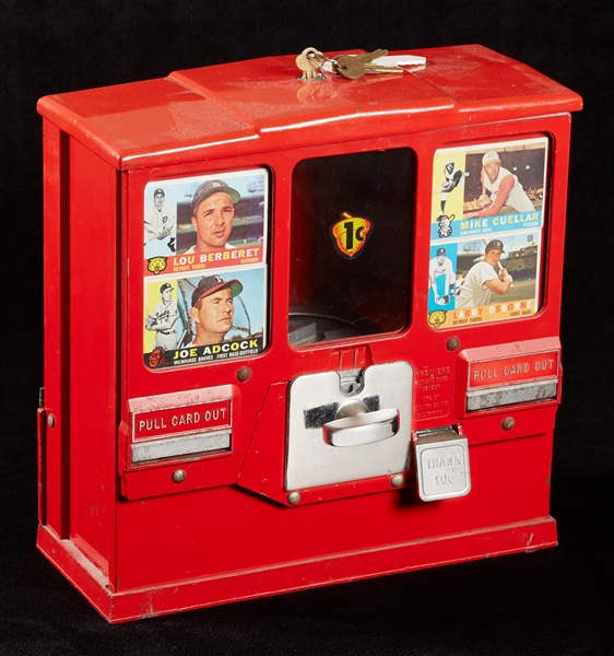 1956 Premiere Baseball Card Vending Machine