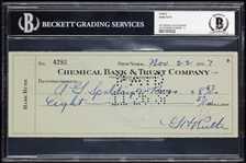 Babe Ruth Signed Check Written to A.G. Spalding Bros. (1937) (Graded BAS 9)