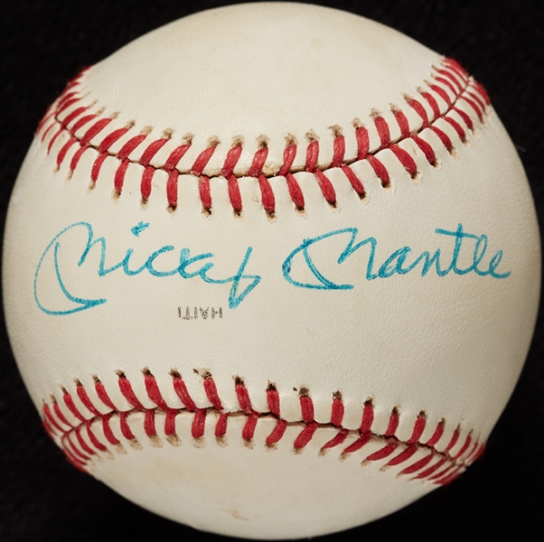 Roger Maris & Mickey Mantle Dual-Signed 1983 OML All-Star Baseball (JSA)