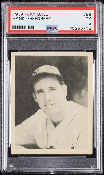 1939 Play Ball Hank Greenberg No. 56 PSA 5