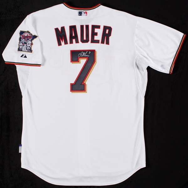 Joe Mauer Signed Twins Jersey & Single-Signed Baseball (2)