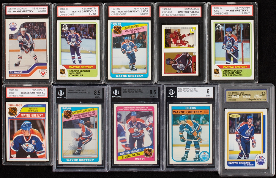 Wayne Gretzky Card & Oddball Collection (164)