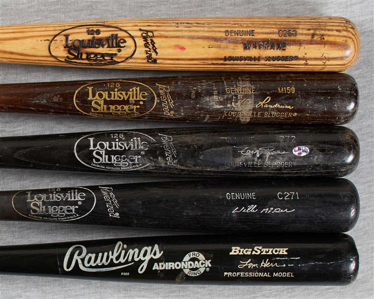 1987 St. Louis Cardinals NL Champs Game-Used Bat Collection (11)