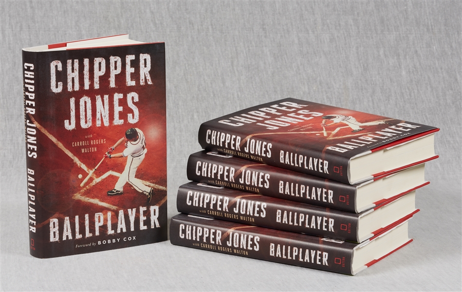 Chipper Jones Signed Ballplayer Books Group (4)