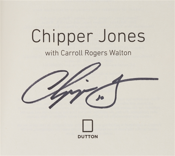 Chipper Jones Signed Ballplayer Books Group (4)