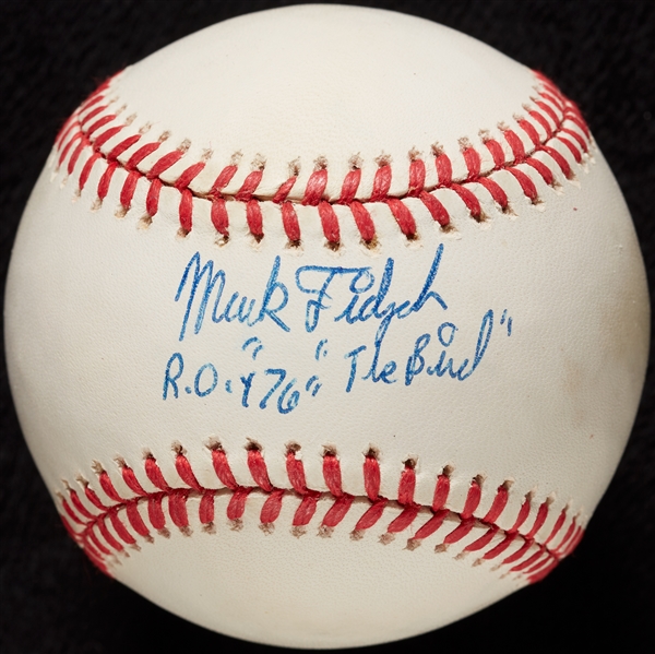Mark Fidrych Single-Signed OAL Inscribed ROY 76, The Bird (BAS)