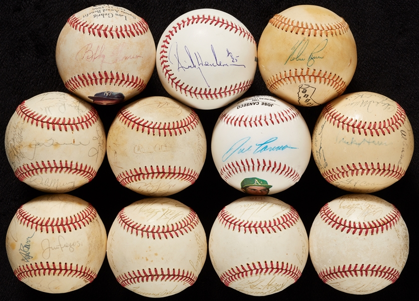 Signed Baseball Greats Collection with 1950 Senators Team-Signed Ball (11)