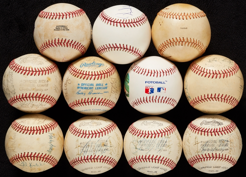 Signed Baseball Greats Collection with 1950 Senators Team-Signed Ball (11)