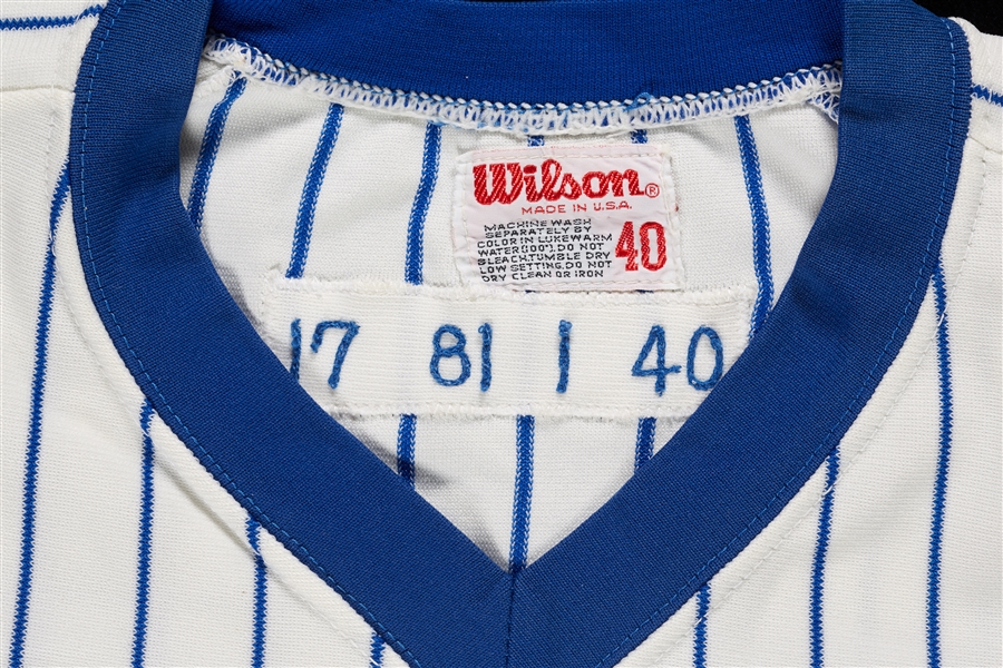 Chicago Cubs 1981 Pinstriped Game-Worn Home Jersey