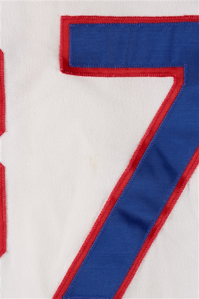Rich Donnelly 1983 Game-Worn Texas Rangers Home Jersey