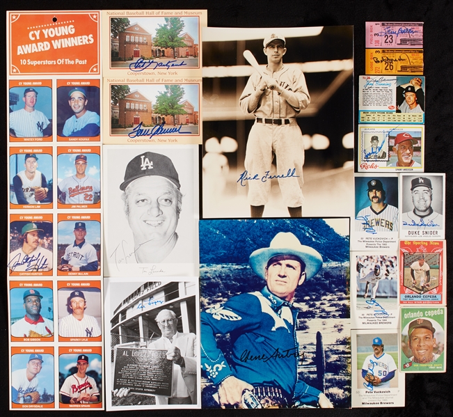 Baseball Autograph Collection with Photos, Cards, HOFers (200+)