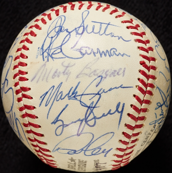 1977 Los Angeles Dodgers NL Champs Team-Signed ONL Baseball (29) (BAS)