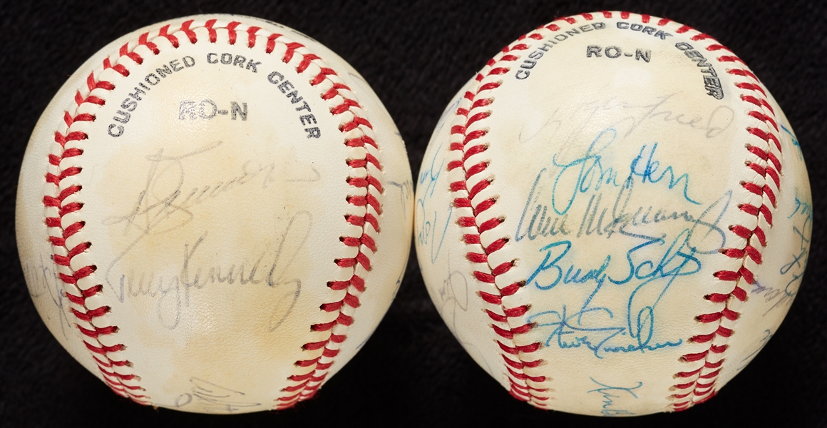 1979 & 1980 St. Louis Cardinals Team-Signed Baseballs (2)