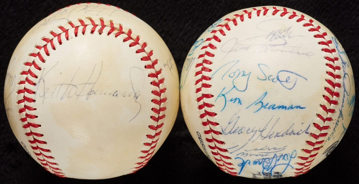1979 & 1980 St. Louis Cardinals Team-Signed Baseballs (2)