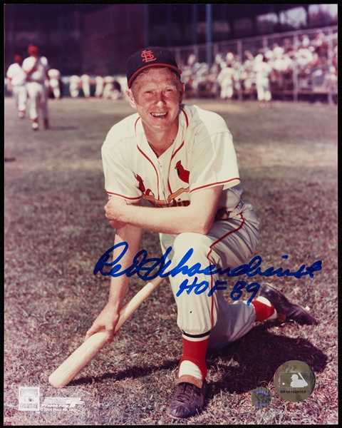 Red Schoendienst Signed 8x10 Photo Group (10)