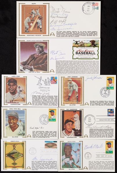 Negro League Legends Signed FDC Collection (8)