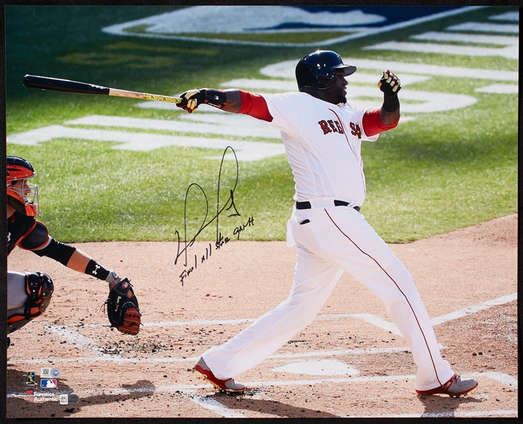 David Ortiz Signed 16x20 Photo (MLB) (Fanatics)
