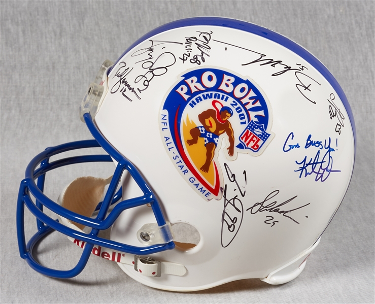 2001 NFL Pro Bowl Multi-Signed Full-Size Helmet