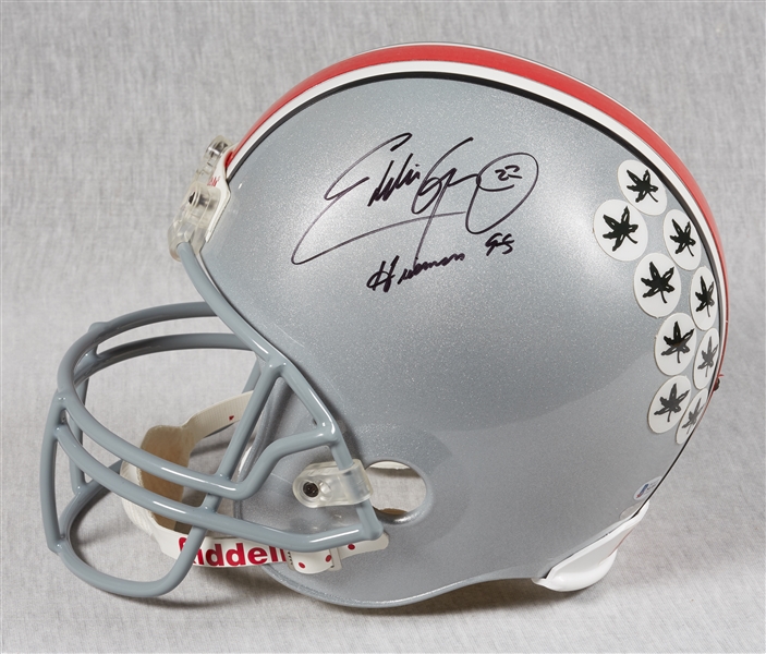 Eddie George Signed Ohio State Full-Size Helmet (BAS)