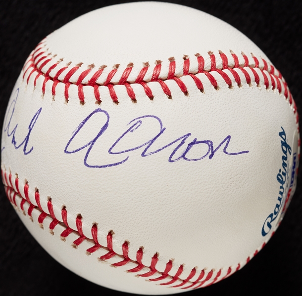 Hank Aaron Single-Signed OML Baseball (PSA/DNA)