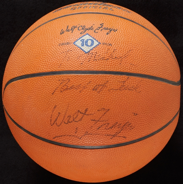 Walt Frazier Signed Store Personal Model Basketball (BAS)